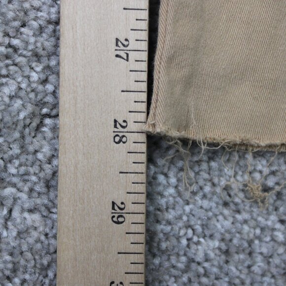 MNML Jogger Pants Mens Medium Beige Drawstring Cotton Stretch Straight Leg - Picture 4 of 11